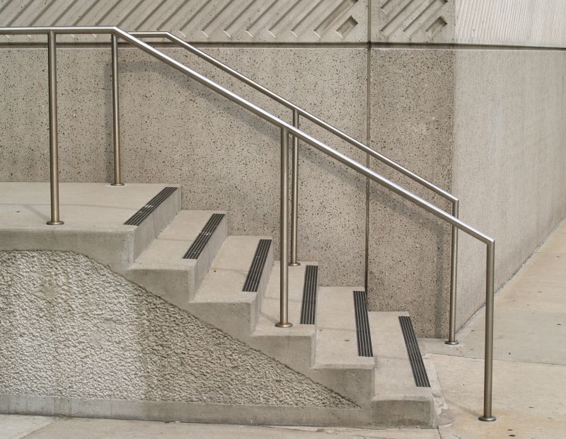 Commercial Railing on a Staircase
