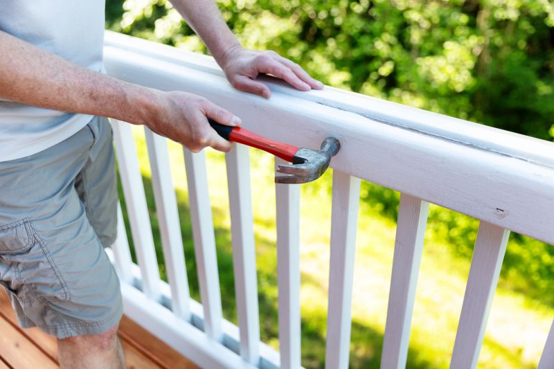 Wood Handrail Repair in Olathe, KS