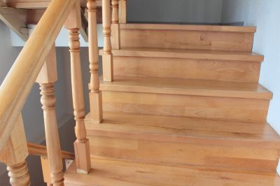 Wooden Banister Installation in Olathe, KS